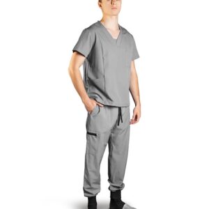 Komplet medyczny GAIA męski szary 2XL